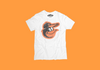 Baltimore Orioles premium white vintage t-shirt from 4one3