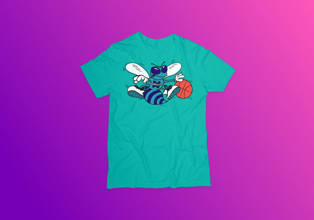 4oNe3 Charlotte Hornets Vintage T-Shirt