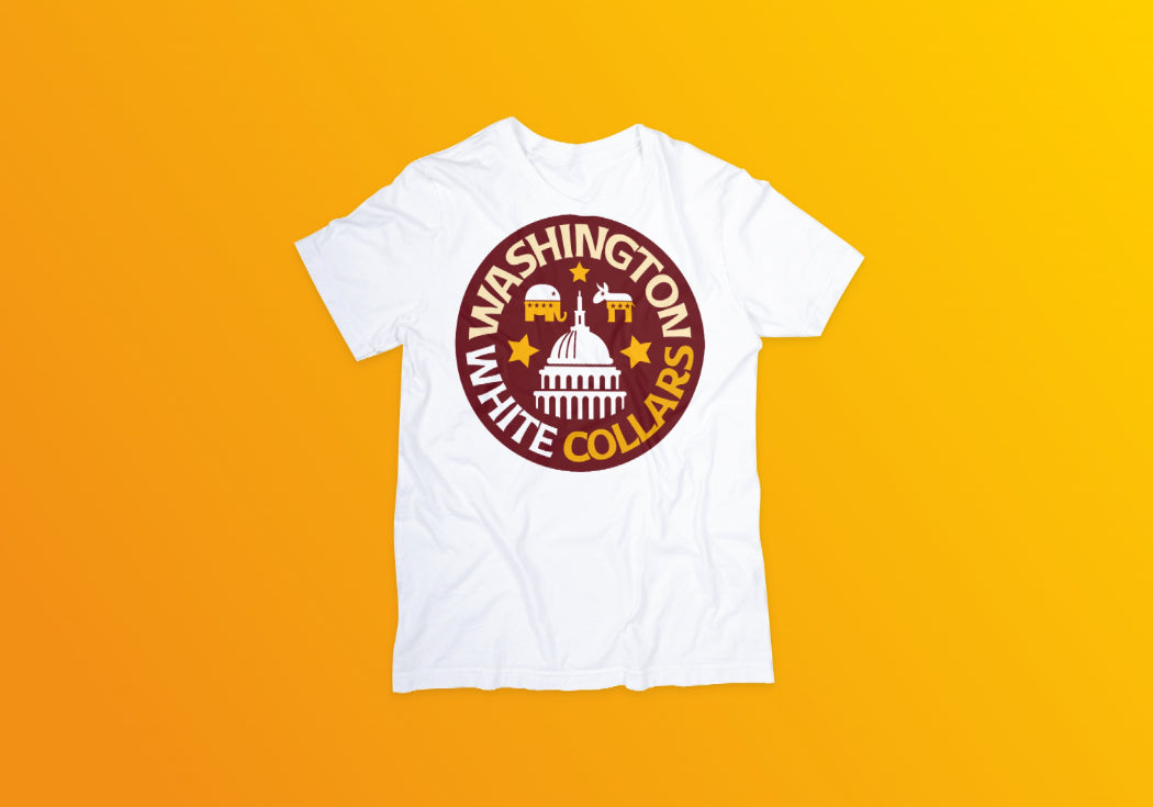4oNe3 Washington White Collars Vintage T-Shirt