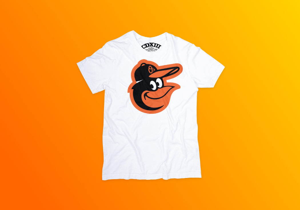 Baltimore Orioles premium white vintage t-shirt from 4one3