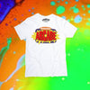 White Nickelodeon Arcade premium soft short sleeve cotton t-shirt by 4one3