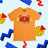 Orange Nickelodeon Arcade premium soft short sleeve cotton t-shirt by 4one3