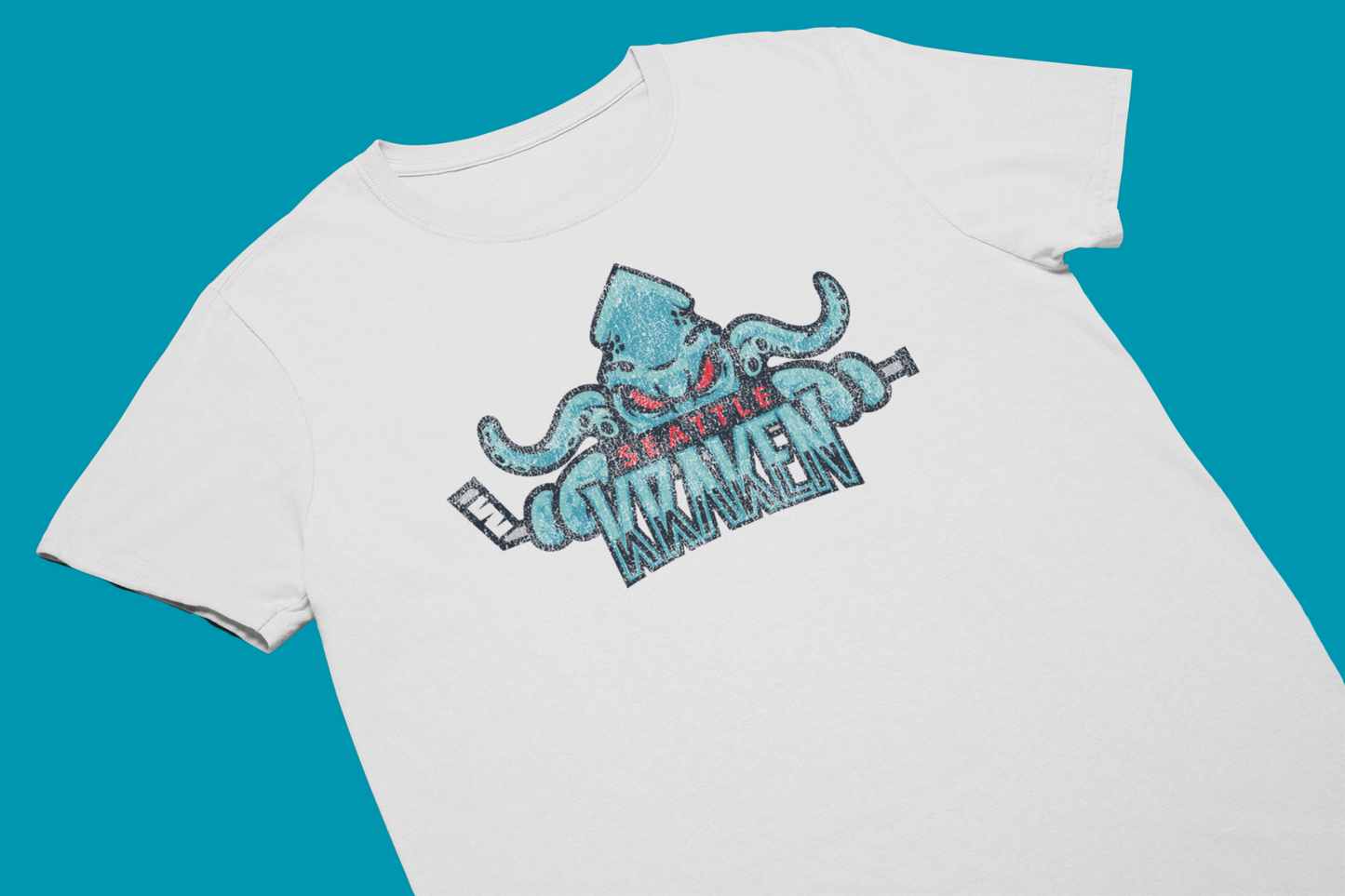 4oNe3 Seattle Kraken Vintage T-Shirt